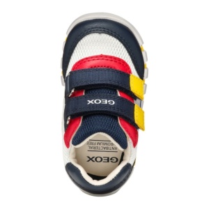 Geox Pantofi sport baieti Iupidoo Boy White Navy B3555C-01454-C0899