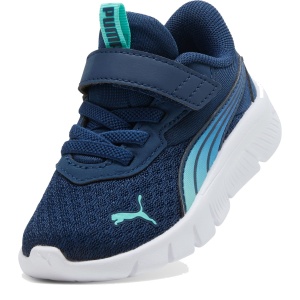 Pantofi sport băieți Puma FlexFocus Modern Blaze Fade AC+ Inf Persian Blue-Intense Mint - vedere în perspectivă - 313849/02