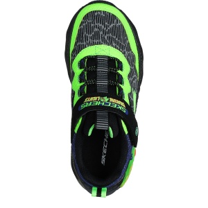 Pantofi sport băieți Skechers Creature Lights Black Lime - Img 4