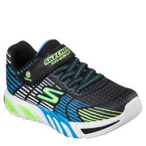Pantofi sport băieți Skechers Flex Glow Elite Blue Lime - Img 2