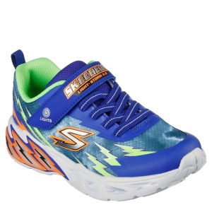 Pantofi sport băieți Skechers Light Storm 2.0 Blue Lime - Img 2