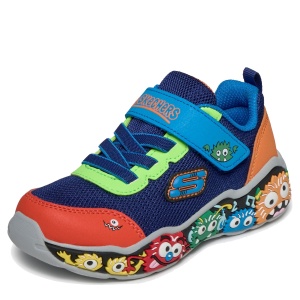 Pantofi sport băieți Skechers Play Scene Navy Multi — vedere laterală detaliată