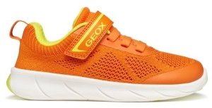 Pantofi sport barefoot baieti Foot-Run Boy Orange Lime Green