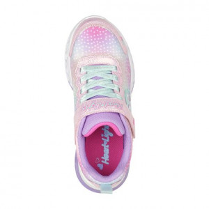 Skechers Pantofi sport Fete Flutter Heart Lights Simply Pink Multi incaltaminte copii bigstep
