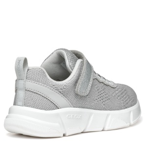 Pantofi sport fete Geox Aril Girl Silver — vedere din față