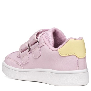 Pantofi sport fete Geox Eclyper Girl Pink/Lt Yellow - B665MA/000BC/CE82M - spate