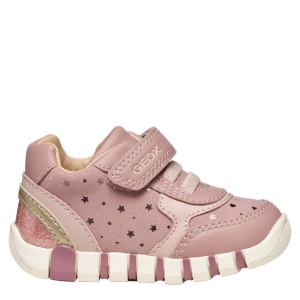 Pantofi sport fete Geox Iupidoo Girl Antique Rose/Platinu