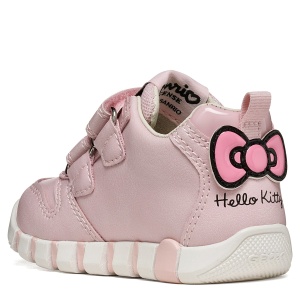 Pantofi sport fete Geox Iupidoo Girl Pink - B6658A/05402/C8004 - spate