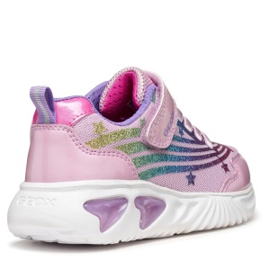 Pantofi sport fete Geox J Assister Girl Pink Multicolour - J56E9B/0ASKN/C8206 - unghi