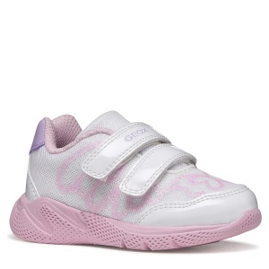 Pantofi sport fete Geox Sprintye Girl White Lt Lilac — vedere în perspectivă
