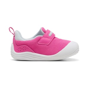 Pantofi sport pentru fete Puma Kitten Mesh V Inf Fluro Pink, model roz cu închidere velcro și talpă albă EVA, ideali pentru copii mici.
