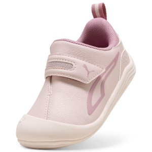 Pantof sport pentru fete Puma, model Kitten SL V Inf Mauve Mist, roz pal, exterior din piele sintetica, interior textil, cu velcro, talpă antialunecare, flexibila, din cauciuc și logo lateral, potriviti pentru primii pasi