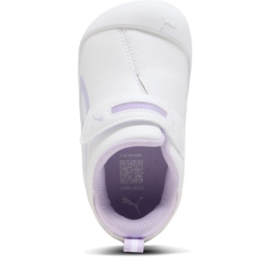 Pantofi sport fete Puma Kitten SL V Inf Puma White-Light Lavender - vedere de sus și talpa - 402848/10