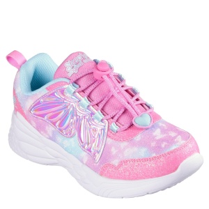 Pantofi sport fete Skechers Dream Racer Wing Brites Pink — vedere în perspectivă