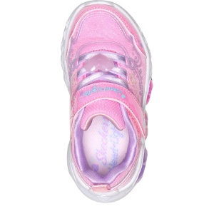 Pantofi sport fete Skechers Enchanted Heart Lights Roz - 303266NC/PKMT - branț