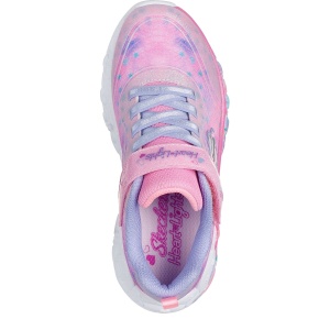 Pantofi sport fete Skechers Eternal Heart Lights Pink Multi mărimi 27-30 — vedere de sus