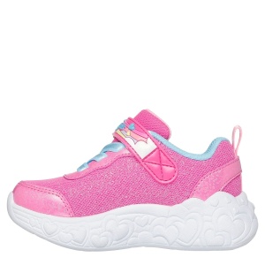 Pantofi sport fete Skechers Eternal Heart Lights Ton of Love Pink - Img 3