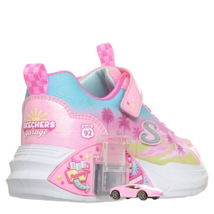 Pantofi sport fete Skechers Garage - Glam Racer Roz - 304351L/PKMT - cu luminițe