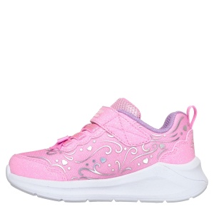 Pantofi sport fete Skechers Lil Princess Steps Roz - vedere din față - 303733NC/PNK