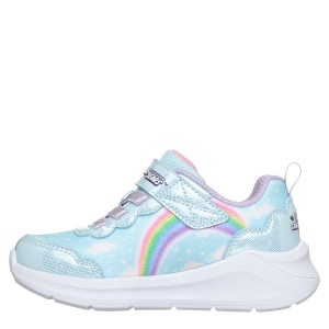 Pantofi sport fete Skechers Lil Snugs Albastru — vedere din față