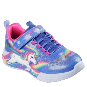 Pantofi sport fete Skechers Unicorn Chaser Blue Multi mărimi 27-30 - Img 2