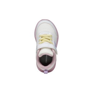 Geox Pantofi sport fete Sprintye Girl White Pink B454TD-01454-C0406 incaltaminte copii bigstep
