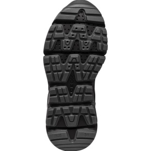 Pantofi sport impermeabili Geox J Flexyper Plus Boy Black Dk Grey culoarea pantofilor negru cu accente gri, talpă neagra, flexibilă, inchidere cu snur elastic reglabil