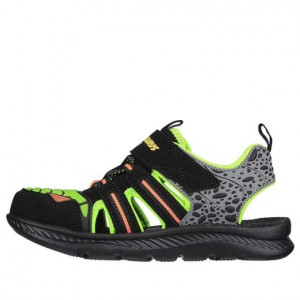 Skechers Sandale Baieti C Flex Sandal 2.0 Black Lime incaltaminte copii bigstep