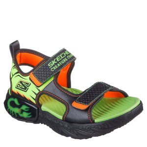 Sandale băieți Skechers Creature Splash Black Lime - Img 2