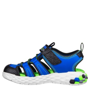 Sandale băieți Skechers Mega Splash 2.0 Blue Lime - Img 3