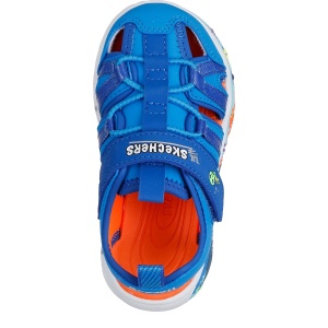 Sandale băieți Skechers Play Scene Splash Albastru — vedere de sus