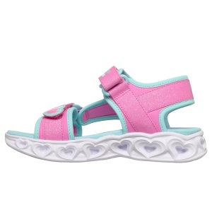 Skechers Sandale fete 303114L/PKTQ Heart Lights Sandals-Sugar încălțăminte copii bigstep