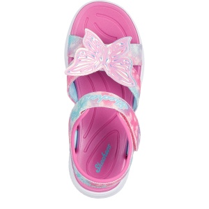 Sandale fete cu luminițe Skechers Jumpsters Sandal - Butterfly mărimi 27-32 — vedere de sus