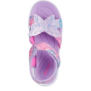 Sandale fete cu luminițe Skechers Jumpsters Sandal - Butterfly mărimi 27-30 — vedere de sus