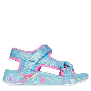 Sandale fete cu luminițe Skechers Mermaid Dreams Sandal Albastru