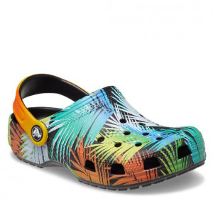 Sandale plaja baieti Classic Crocs Pool Party Clog K Multi