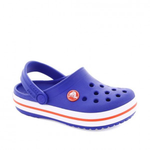 Sandale plaja baieti Crocband K Cerulean Blue Red