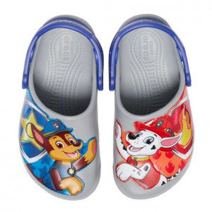 Crocs Sandale plaja Baieti Fl Paw Patrol Patch Kids Clog Light Grey incaltaminte copii bigstep