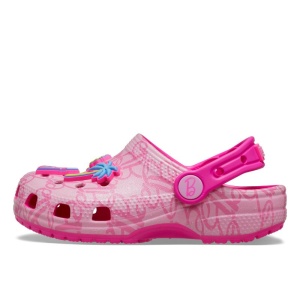 Sandale plaja fete Crocs Mattel Pink Barbie încălțăminte copii bigstep