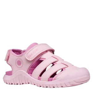 Sandale plajă fete Geox Fusbetto Pro Gi Pink Dk Pink — vedere în perspectivă