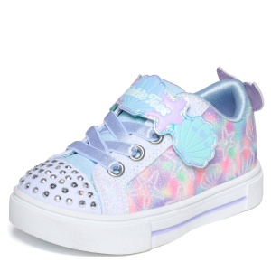 Teniși fete Skechers Twinkle Sparks Underwater White Multi — vedere laterală detaliată