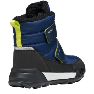 Apreschi impermeabil băieți Geox Trekkyup Boy B Abx Navy Lime - vedere din față - J46MBF/0FU54/C0749