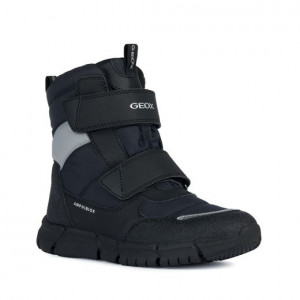 Geox Apreschi impermeabil baieti J Flexyper B.B ABX Black incaltaminte copii bigstep