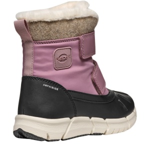 Apreschi impermeabil fete Geox Flexyper Girl B Ab Dk Rose Black — vedere din față