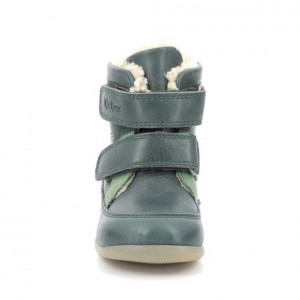 Kickers Cizme imblanite baieti 909770 Bamakratch Vert Fonce