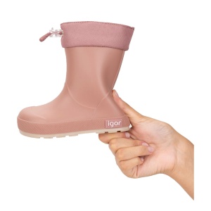 Cizme îmblănite cauciuc fete Igor Yogi Borreguito Rosa (barefoot) - Img 4