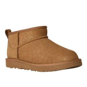 UGG Cizme imblanite fete Classic Ultra Mini Dazzle Chestnut încălțăminte copii bigstep