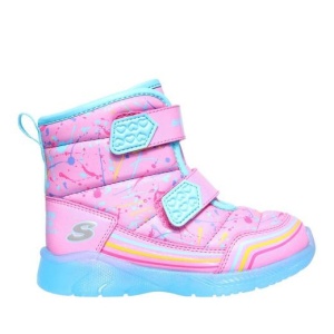Skechers Cizme imblanite Fete Illumi Brights Power Pink incaltaminte copii bigstep