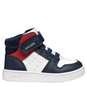 Ghete băieți Geox Eclyper Boy White Navy