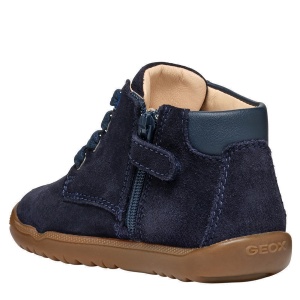 Ghete băieți Geox Macchia Boy Navy — vedere din spate